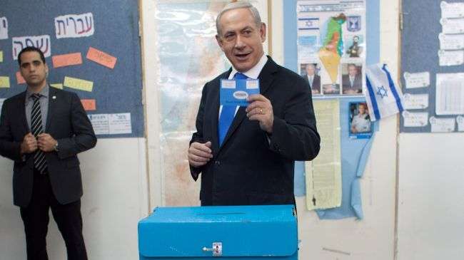 Prime Minister Benjamin Netanyahu Benjamin Netanyahu casts his ballot in Israeli general elections, January 22, 2013.