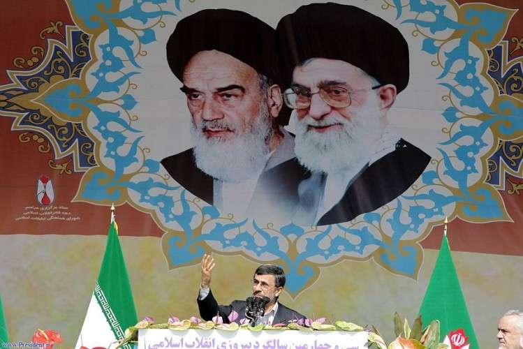 تہران میں ایرانی صدر کی انقلاب اسلامی کی 34ویں سالگرہ کی ریلی میں شرکت اور خطاب