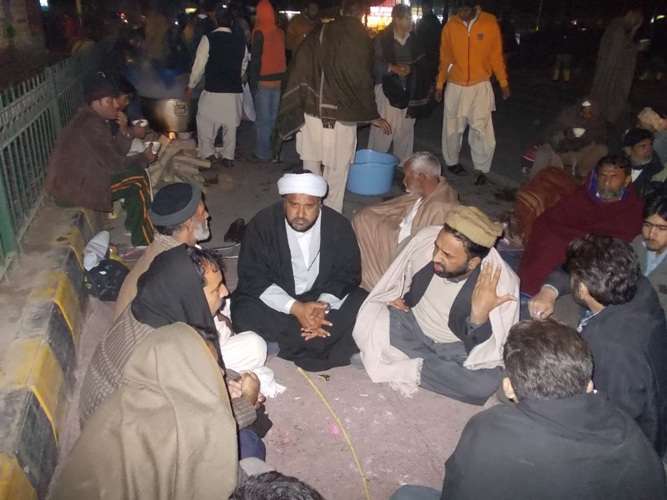 ٹھوکر نیاز بیگ لاہور میں شیعہ علماء کونسل اور جے ایس او کا سانحہ کوئٹہ کیخلاف احتجاجی دھرنا