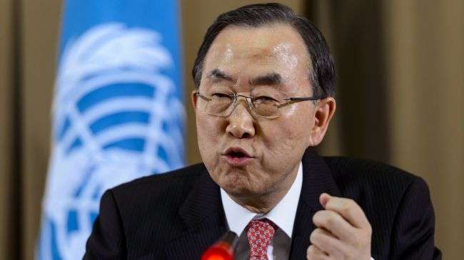 Chemical weapons use in Syria heinous crime: UN chief Ban