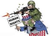 نگاهی به کاریکاتور روز رسانه‌های عربی؛ حقوق بشر آمریکایی!