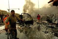 امریکی ایما پر بغداد میں پھر دھماکے،27 جاں بحق درجنوں زخمی