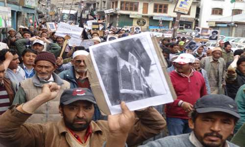 کرگل اور نئی دہلی میں شام میں ہورہی تکفیری دہشتگردی کیخلاف احتجاجی جلوس اور دھرنے