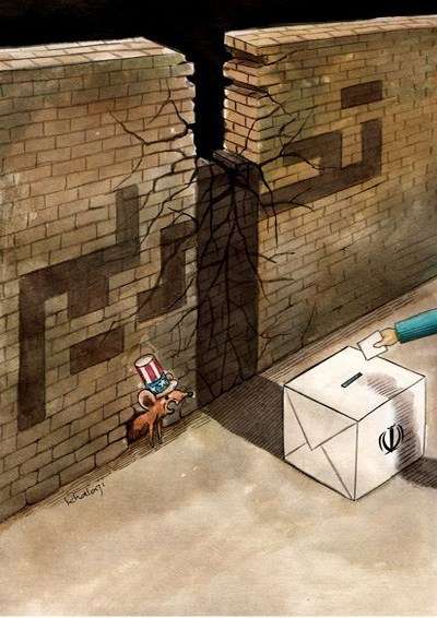 14 جون کو ایران میں ہونے والے صدارتی انتخابات کارٹونسٹ کی نظر میں