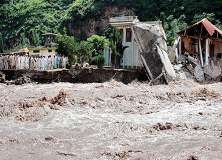 دریائے سوات میں سیلاب، کئی مکانات، رابطہ پل، دکانیں اور ہوٹل بہہ گئے