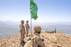 تیراہ میں سیکیورٹی فورسز نے پاکستانی پرچم لہرا دیا
