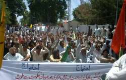 پاراچنار، پشاور دھماکے کیخلاف تحریک حسینی کے زیراہتمام احتجاجی مظاہرہ