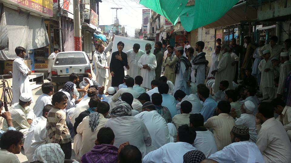 روضہ سیدہ زینب (س) پر حملہ کیخلاف نوشہرہ میں احتجاج