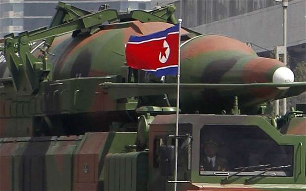 N. Korea Stages Largest Parade Displaying Long-Range Missiles