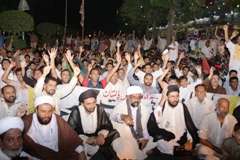 لاہور پریس کلب کے سامنے مجلس وحدت مسلمین کا احتجاجی دھرنا جاری