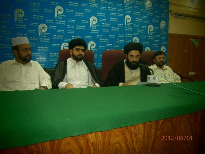 پشاور، علامہ سید عبدالحسین اور علامہ سید عامر شمسی کی پریس کانفرنس