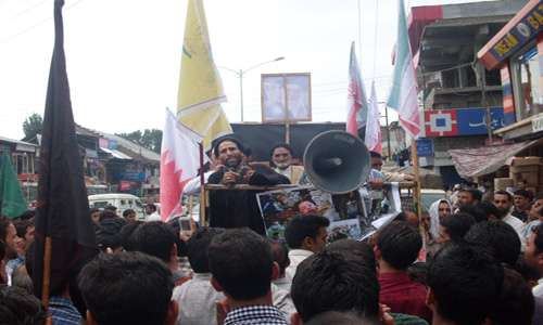 عالم اسلام کے ساتھ ساتھ مقبوضہ کشمیر میں بھی یوم القدس کی احتجاجی ریلیاں