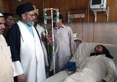 ملتان، علامہ سید ساجد علی نقوی کی نشتر ہسپتال میں علامہ مجاہد عباس گردیزی کی عیادت
