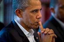 اوباما در آرزوی لغو حمله به سوریه!