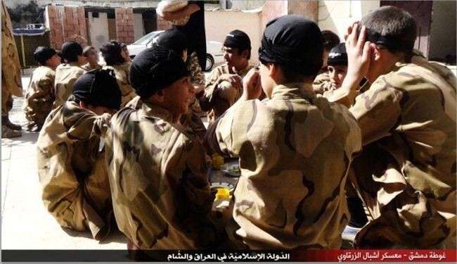 Terrorist groups in Syria set up a camp to train children