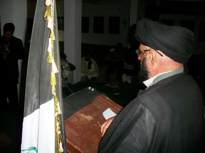 صدر مجلس علماء اہلبیت (ع) پاراچنار سید صفدر علی شاہ کانفرنس سے خطاب کرتے ہوئے