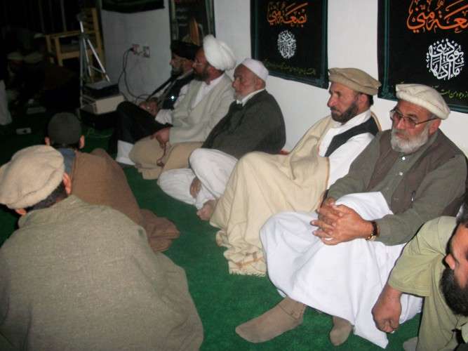 لبیک یاحسین (ع) کانفرنس میں علماء شرکت کرتے ہوئے