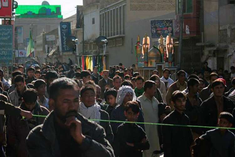 کوئٹہ، ساتویں محرم الحرام کا مرکزی جلوس امام بارگاہ حسینی کلاں سے برآمد ہوا