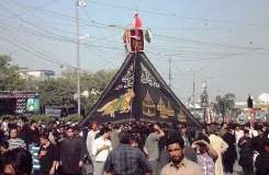 کراچی، 9 محرم الحرام کا مرکزی جلوس حسینیہ ایرانیان پر اختتام پذیر ہوگیا