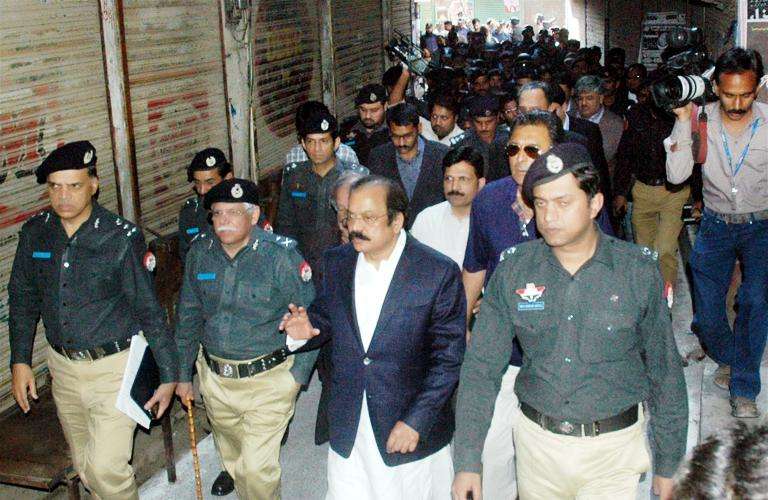لاہور کے مرکزی جلوس میں سکیورٹی کے انتظامات