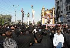 کراچی میں 10 محرم الحرام کا مرکزی جلوس امام بارگاہ حسینیہ ایرانیان پر پہنچ کر اختتام پذیر ہوگیا