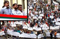 بلدیاتی آرڈیننس، ایم کیو ایم لیبر ڈویژن کا سندھ حکومت کے خلاف احتجاجی مظاہرہ