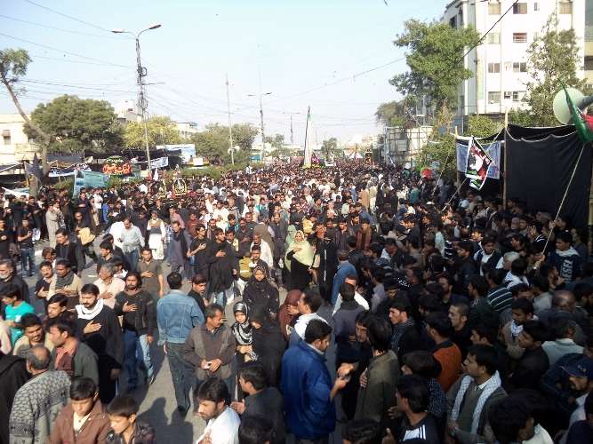 کراچی، چہلم شہدائے کربلا (ع) کے مرکزی جلوس کی تصویری جھلکیاں