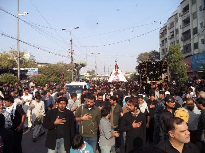 کراچی، چہلم شہدائے کربلا (ع) کے مرکزی جلوس کی تصویری جھلکیاں