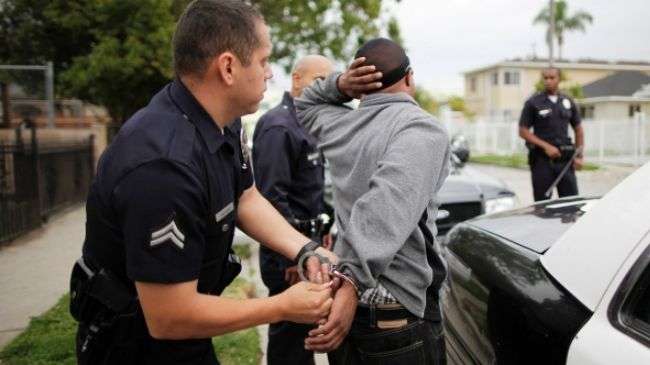 Nearly half of black males and almost 40 percent of white males in the US are arrested by age 23.