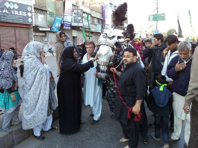 کراچی، قصر مسیّب رضویہ سوسائٹی سے برآمد ہونے والا ایام عزا کا آخری جلوس