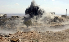 انهدام مقرهای ارتش آزاد در حملات نیروی هوایی ارتش سوریه در درعا