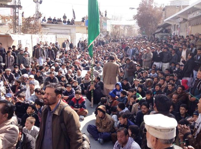 تحصن و اعتراض در پاکستان علیه کشتار شیعیان در بلوچستان