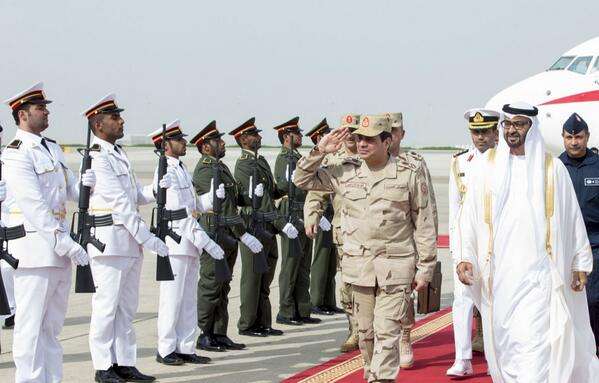 Egypt’s Sisi in UAE for Joint Military Exercises