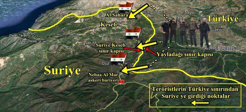 Peta perang di Perbatasan Turki-Suriah