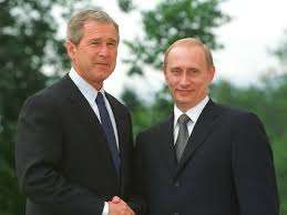 George Bush says Russian President Putin views US as enemy