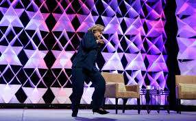 Hillary Clinton dodges shoe thrown at her while giving speech in Las Vegas