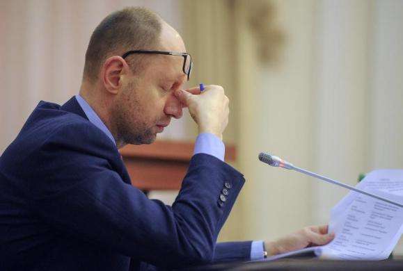 Ukraine Prime Minister Arseny Yatseniuk attends a meeting at the government headquarters in Kiev April 8 2014.