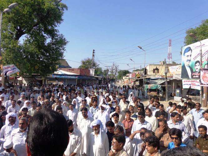 شیعہ نسل کشی کے خلاف حسن ابدال میں ایم ڈبلیو ایم کا مظاہرہ