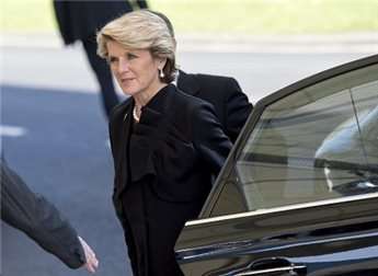 Australian Foreign Minister Julie Bishop, pictured during her visit to The Hague, on March 24, 2014