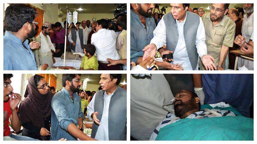 لاہور پولیس اور پاکستان عوامی تحریک کے کارکنوں میں تصادم کے بعد کے مناظر