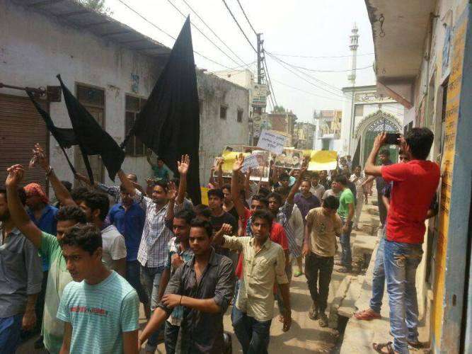 بھارت بھر میں عراق پر داعشی دہشت گردوں کے حملوں کے خلاف احتجاجی مظاہرے