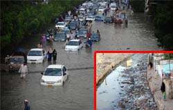برساتی نالوں پر تجاوزات، مون سون بارشوں میں کراچی کے ڈوبنے کا خدشہ