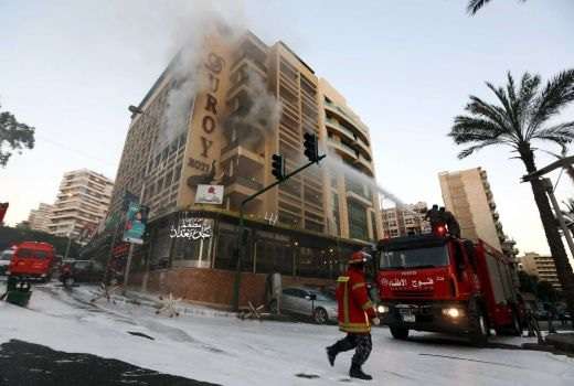 Explosion in Beirut Hotel