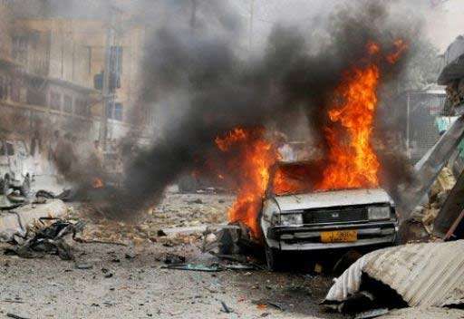 إنفجار سيارة مفخخة بدوران باب العزيزية في طرابلس