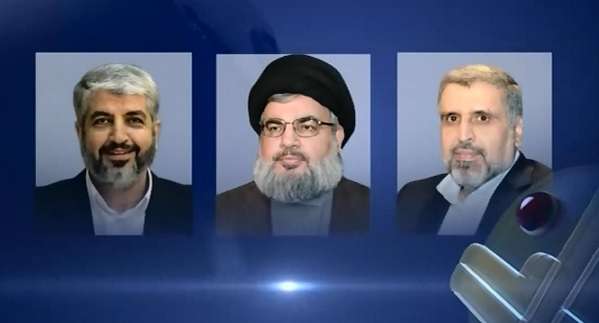 Sayyed Nasrallah Hails Steadfastness of Gazans in Phone call with Meshaal, Shalah