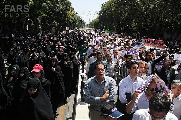 راهپیمایی روز قدس در تبریز