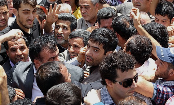 محمود احمدی نژاد در راهپیمایی روز قدس