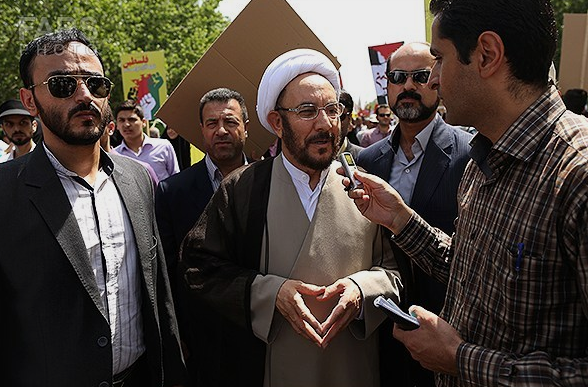 حجت الاسلام والمسلمین علی یونسی در راهپیمایی روز قدس