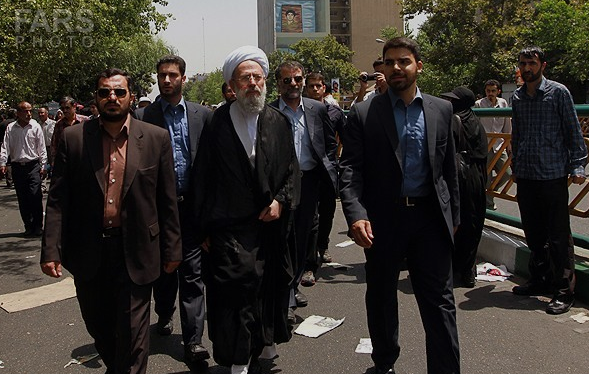 حجت الاسلام والمسلمین محمدی ری شهری در راهپیمایی روز قدس