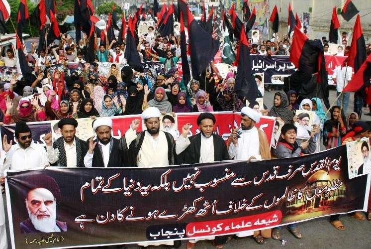 لاہور میں شیعہ علماء کونسل پنجاب کے زیراہتمام القدس ریلی کا انعقاد